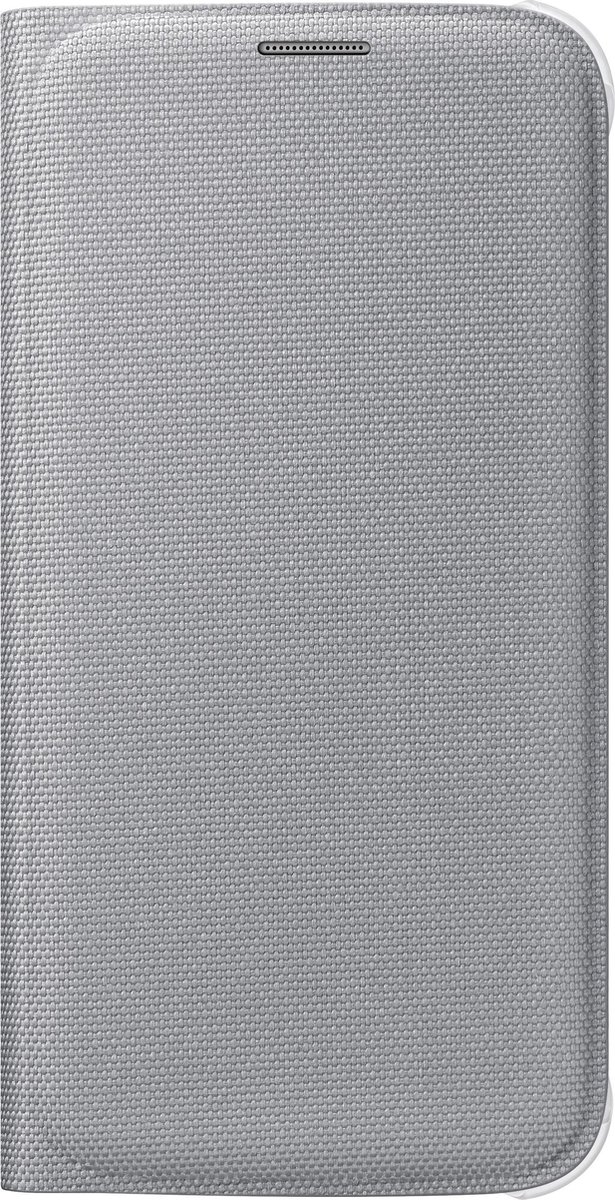 Samsung Galaxy S6 Flip Wallet Canvas - Zilver