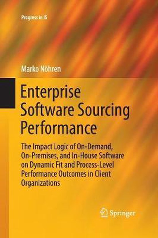 Progress in IS- Enterprise Software Sourcing Performance - cover