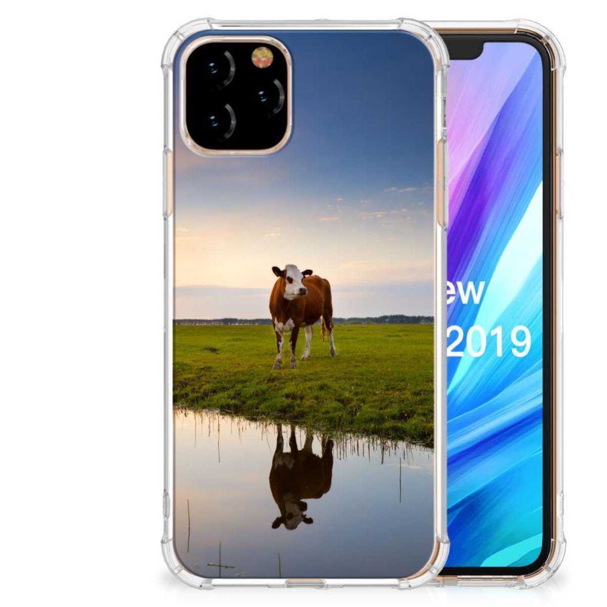 TPU Case Anti-Shock voor Apple iPhone 11 Pro Case Anti-shock Koe
