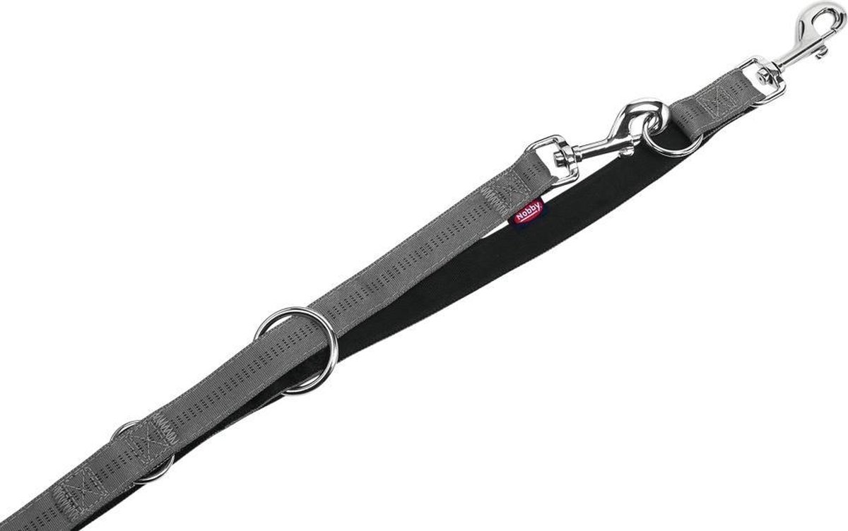 Nobby trainingslijn soft grip grijs - 200 x 1,0 cm