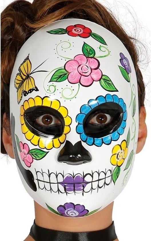 Dag van de Doden dames masker van plastic - Day of the dead - Halloween  verkleed maskers | bol.com