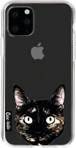 Casetastic Apple iPhone 11 Pro Hoesje - Softcover Hoesje met Design - Peeking Kitty Print