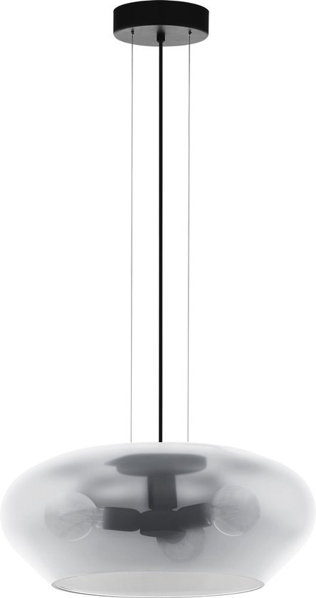 EGLO Priorat Hanglamp - 3 lichts - Ø50 cm - E27 - Zwart