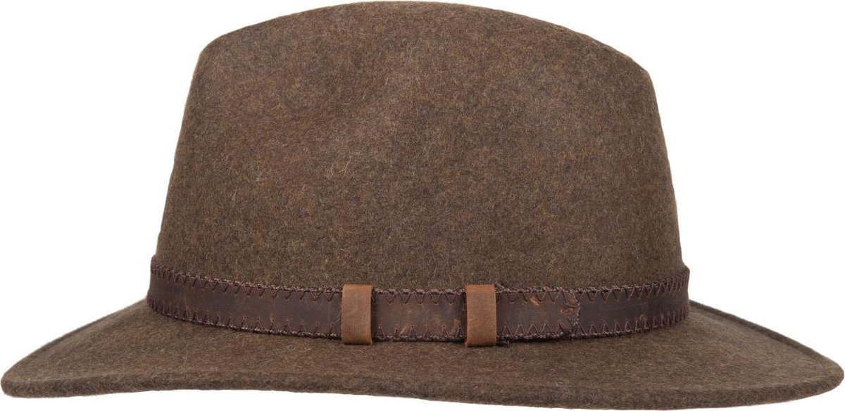 Hatland - Wollen hoed voor volwassenen - Stanfield - Olijfgroen - maat L (59CM)