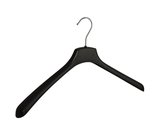 De Kledinghanger Gigant - 50 x Mantel / kostuumhanger kunststof zwart met schouderverbreding, 46 cm