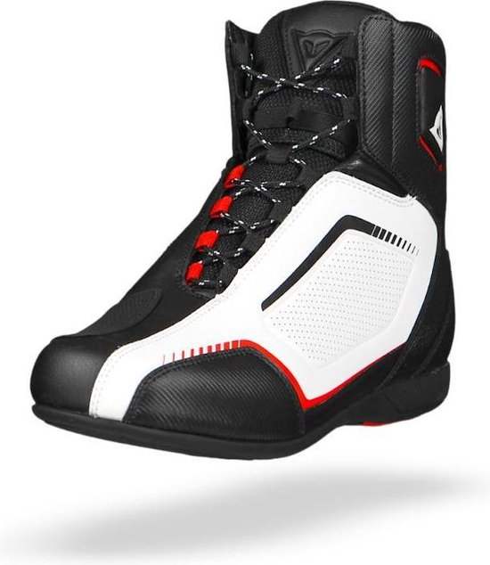 Dainese Raptors Air Black White Lava Red Motorcycle Shoes 46 | bol.com