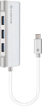 Cadyce USB-C naar Gigabit Ethernet Adapter  Inclusief 3x USB 3.0 Poort  Internetsnelheid tot wél 1Gb/s  Compact & Stijlvol Design  Zilver