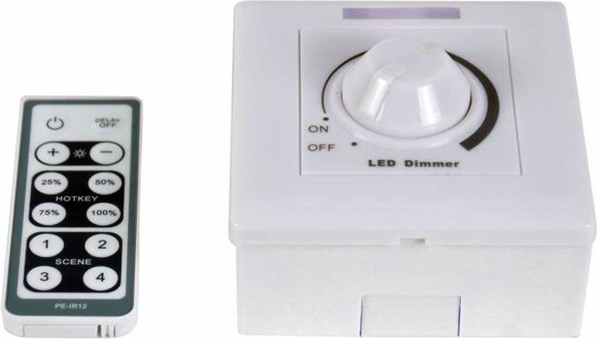 LED dimmer 100 Watt incl. afstandsbediening - Crius