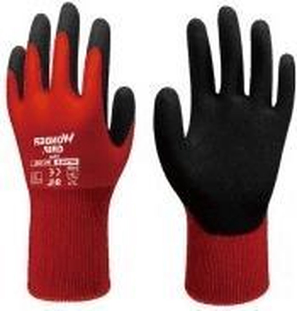 Latex Werkhandschoen M 11'- XXL Polyester Naadloos, 1,4mm dikke antislip coating, Hoge scheur en schuurweerstand