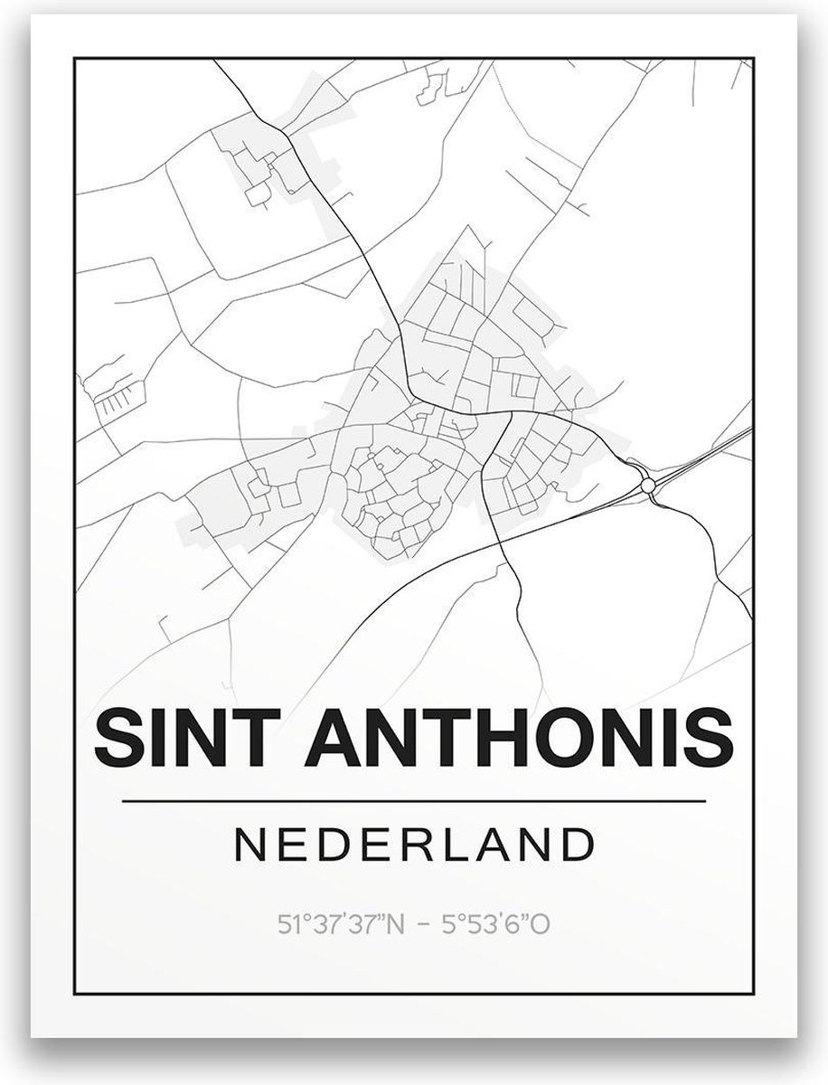 Poster/plattegrond SINT-ANTHONIS - A4