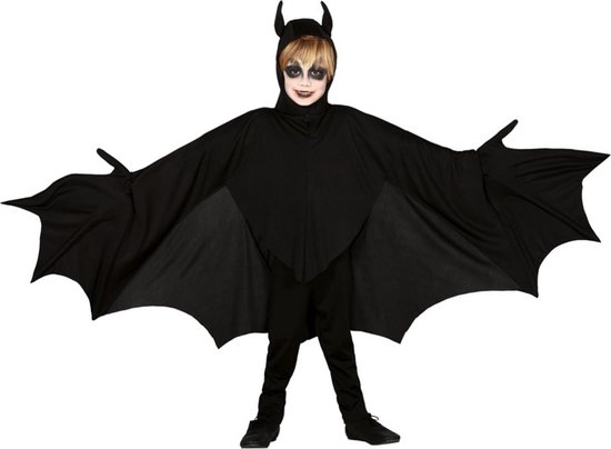 FIESTAS GUIRCA, S.L. - Zwart vleermuis kostuum met vleugels voor kinderen -  122/134... | bol.com