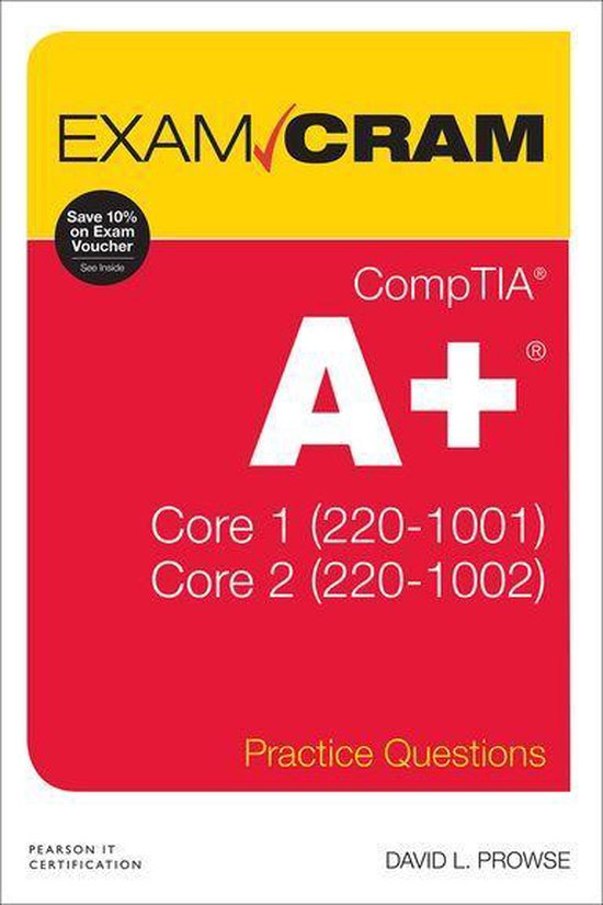 CompTIA A+ Practice Questions Exam Cram Core 1 (220-1001) an ... - cover