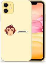 Geschikt voor iPhone 11 Telefoonhoesje met Naam Monkey