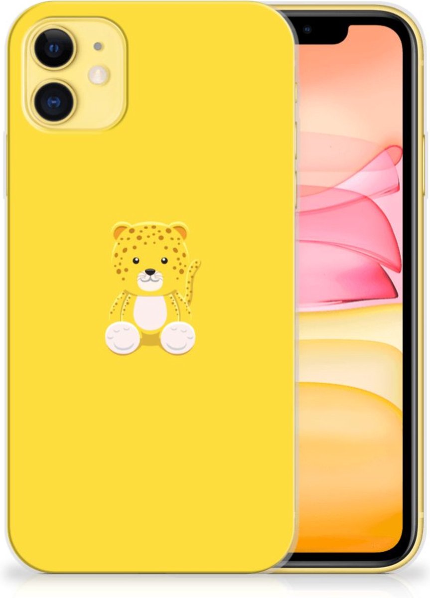 Apple iPhone 11 Telefoonhoesje met Naam Baby Leopard
