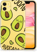 Telefoonhoesje met Naam Geschikt voor iPhone 11 Avocado Singing