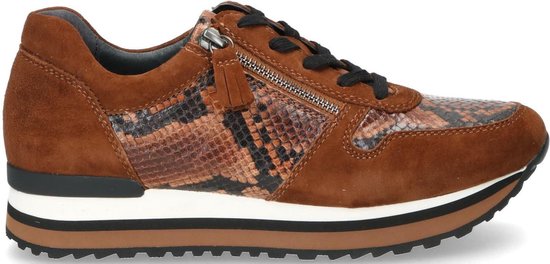 Gabor Dames Sneakers 448 - Cognac - Maat 38 | bol.com