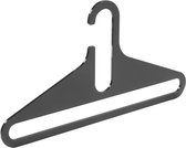 De Kledinghanger Gigant - 12 x Garderobehanger Ron plexiglas zwart transparant, 44 cm
