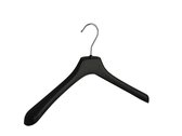 De Kledinghanger Gigant - 10 x Mantel / kostuumhanger kunststof zwart met schouderverbreding, 42 cm