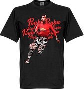 Pogba Script T-Shirt - Zwart - Kinderen - 140