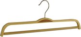De Kledinghanger Gigant - 25 x Broekhanger berkenhout naturel gelakt met anti-slip broeklat, 41 cm