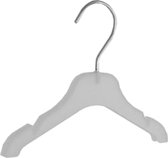 De Kledinghanger Gigant - 20 x Babyhanger kunststof frosted met rokinkepingen, 22 cm