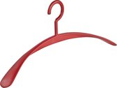 De Kledinghanger Gigant - 4 x Garderobehanger Wing kunststof rood, 45 cm