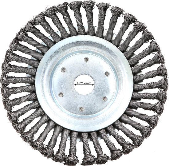 Kibani Onkruidborstel + Beschermkap - Ø 20cm - Max. Toerental 10.000 p/m - Asgat Ø 25,4mm — afbeelding 4