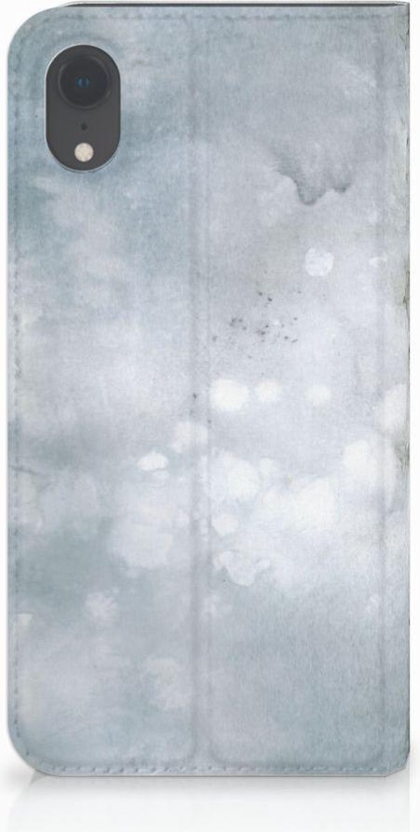 Standcase Hoesje voor Bookcase Apple iPhone Xr Painting Grey
