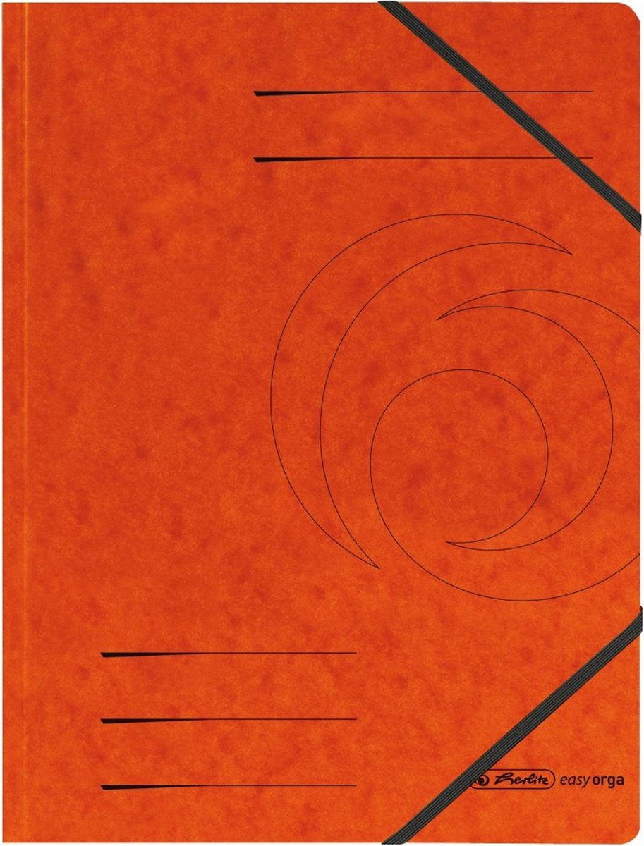 972463 - Conventional file folder - A4 - Cardboard - Orange - Matt - 1 pc(s)