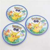 Pokemon verjaardags decoratie borden 10 stuks