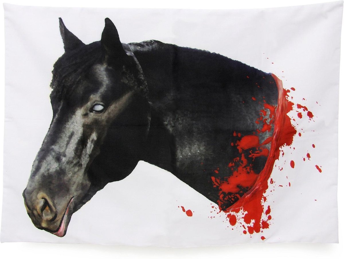 ThumbsUp! Horse Head Pillow Case - Kussensloop - Wit/Zwart | bol.com