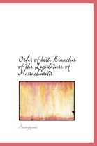 Order of Both Branches of the Legislature of Massachusetts