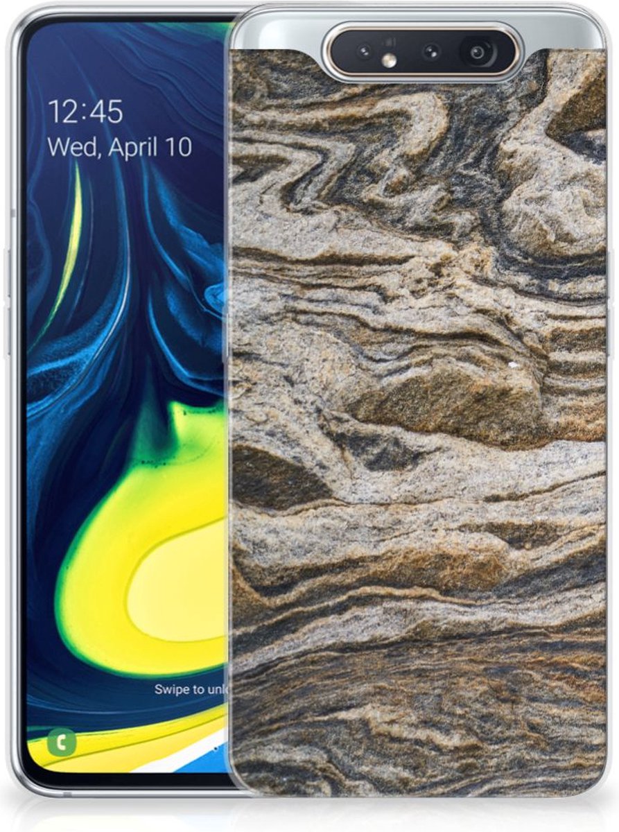 TPU Hoesje voor Samsung Galaxy A80 TPU Siliconen Hoesje Steen