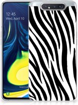 Coque pour Samsung Galaxy A80 Tenphone Etui Coque Zèbre