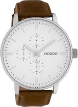 OOZOO Timepieces Bruin/Wit horloge  (50 mm) - Bruin