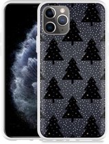 Geschikt voor Apple iPhone 11 Pro Hoesje Snowy Christmas Trees - Designed by Cazy
