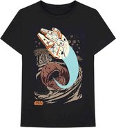 Star Wars Heren Tshirt -S- Falcon Archetype Zwart