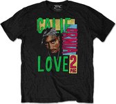 Tupac Heren Tshirt -2XL- California Love Zwart