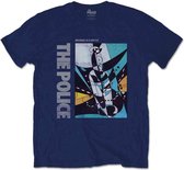 The Police Heren Tshirt -2XL- Message In A Bottle Blauw