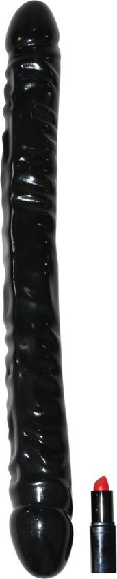 Zwarte dubbel dildo