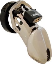 CBX 6000 Chastity Case Chrome Cockring - Zilver