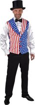 Magic Design Gilet Usa Heren Polyester Blauw Maat Xs/s