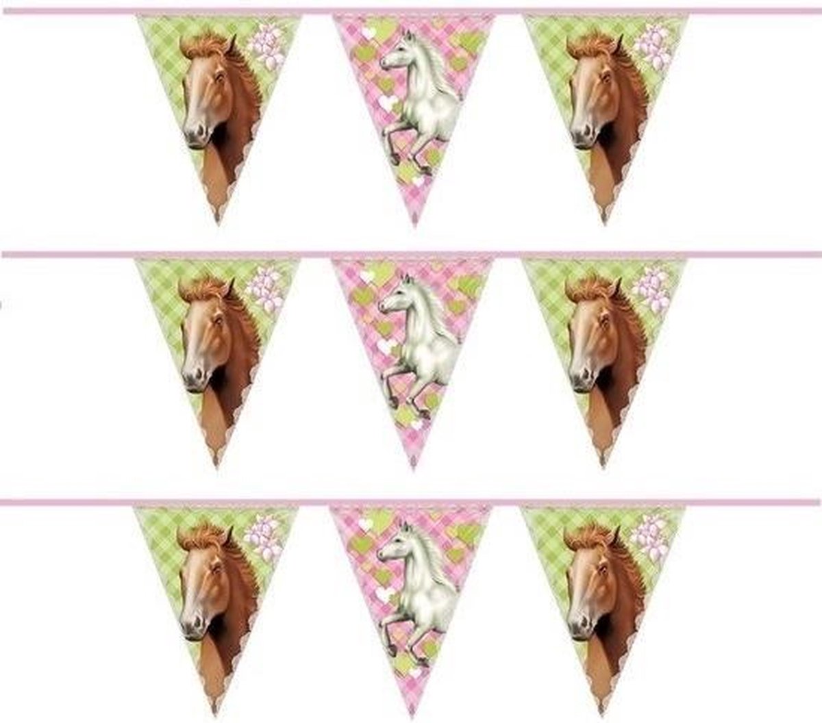 Aktentas kubus Manier 3x Paarden feest vlaggenlijnen 6 meter - Kinderfeest versiering slinger  met... | bol.com