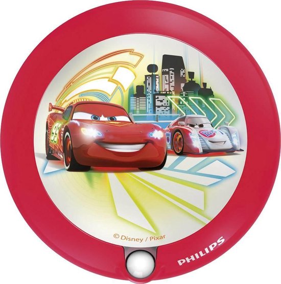 Philips Disney Cars - Nachtlampje - Met Sensor - LED - Rood