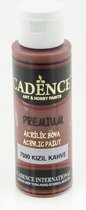 Cadence Premium acrylverf (semi mat) Roodbruin 01 003 7590 0070  70 ml