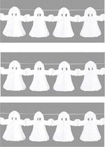 3x Spook slinger van papier 4 meter - Halloween/horror decoratie/versiering