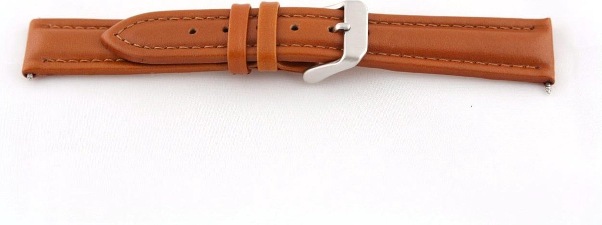 Horlogeband I385 Enkel Gevuld Bruin 24x22 mm