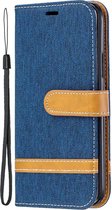 Denim Book Case - iPhone 11 Pro Hoesje - Blauw