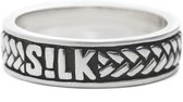 SILK Jewellery - Zilveren Ring - Crossline - 130.20 - Maat 20