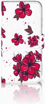 Honor 10 Lite Bookcase Hoesje Design Blossom Red